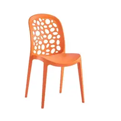 GENERICO - SILLA COMEDOR TERRAZA - BURBUJA NARANJA