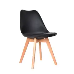 GENERICO - SILLA COMEDOR TERRAZA OV-EMA ASIENTO TAPIZADO EN CUERO