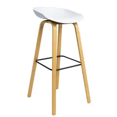 GENERICO - SILLA DE BAR CAJERA - MISURI BLANCO