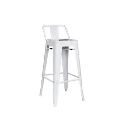 GENERICO - SILLA DE BAR CAJERA - CLOE CR BLANCO