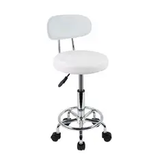 GENERICO - SILLA DE BAR GIRATORIA - WORK CR BLANCO