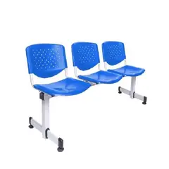 GENERICO - SILLA DE ESPERA TANDEM - PRISMA 3 AZUL