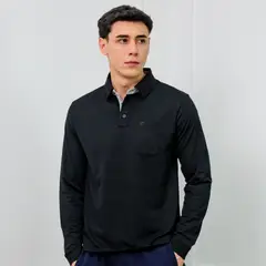 A VANTGARDESTYLE - POLO BOX REGULAR FIT CABALLERO ML - PIQUE LYCRADO