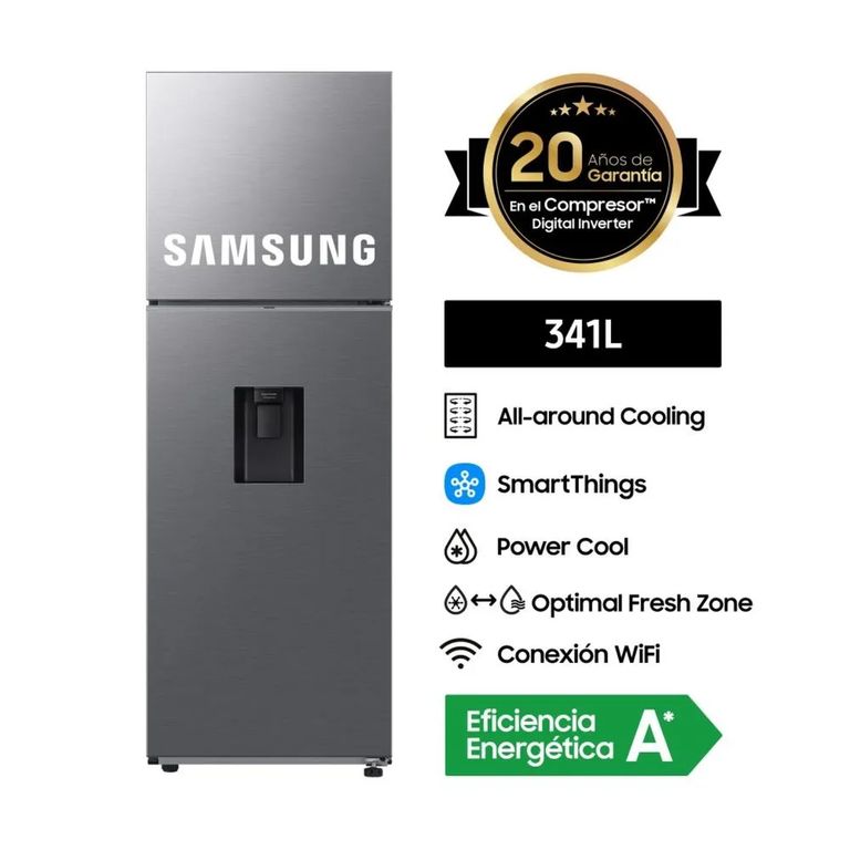 Refrigeradora 341Lt All Around Cooling Plateado RT35DG5720S9PE