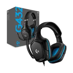 LOGITECH - AUDIFONO CON MICROFONO G432 CON CABLE USB 7.1 O JACK 3.5MM NEGRO