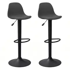 NOVAHUS - Set x 2 Silla Alta Bar Orlando T - All Black