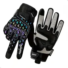 GENERICO - GUANTE DE MOTO MADMOTOR NEGRO TORNASOL