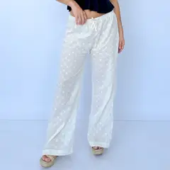 INTROSPECTIVA MODA - PANTALÓN RECTO EN BRODERÍ