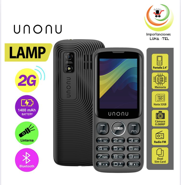 CELULAR BASICO LAMP 2G PANTALLA 2.4"