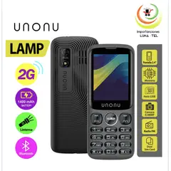 UNONU - CELULAR BASICO LAMP 2G PANTALLA 2.4"