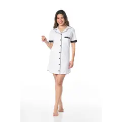 VELA WHITE - Camisón Sofia manga corta
