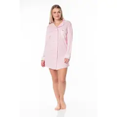 VELA WHITE - Camisón Pink manga larga