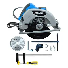 KAILI - Sierra Circular 7 14 KP214 + Prensa Carpintero 50X250 KM522