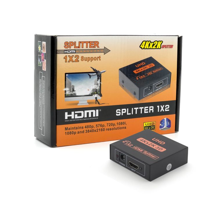 HDMI SPLITTER 1x2 4K x 2K 3D Divisor y Multiplica Señal SM-F7806K