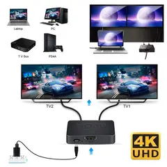 OEM - Splitter HDMI 1x2 Full HD 1080p 4K Divisor 1 Entrada 2 Salidas