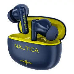 NAUTICA - Audífonos inalámbricos Noise Cancelling ANC+ENC T680 Amarillo-Navy