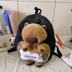 MAKEWAY - Mochila Capibara peluche de felpa