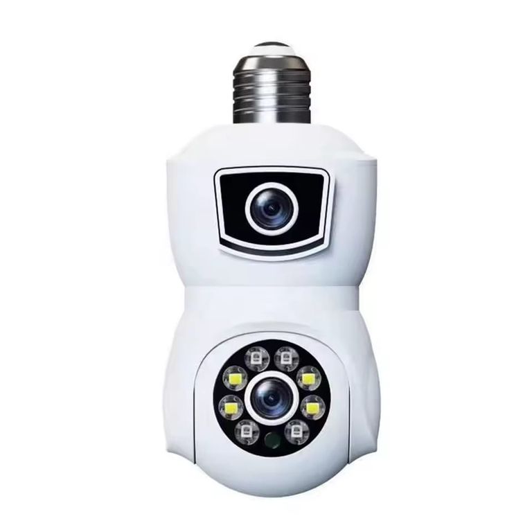 Foco Cámara de Seguridad Full HD con Doble Lente y Aplicativo
