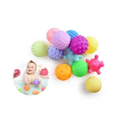 GENERICO - Pelotas Sensoriales para Bebés Neón Pastel x12