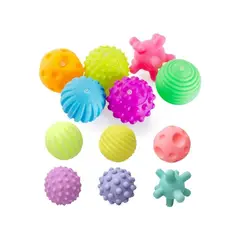 GENERICO - Set de 12 Pelotas Sensoriales Coloridas para Bebé