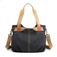 GENERICO - Makeway - Bolso de Lona Vintage Informal Tendencia Denim 2025