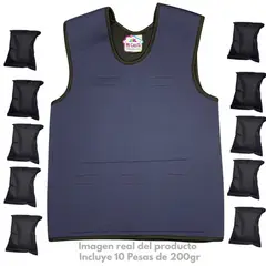 GENERICO - Chaleco Sensorial con Pesas para Niños - Antifluidos/ Sistema broches