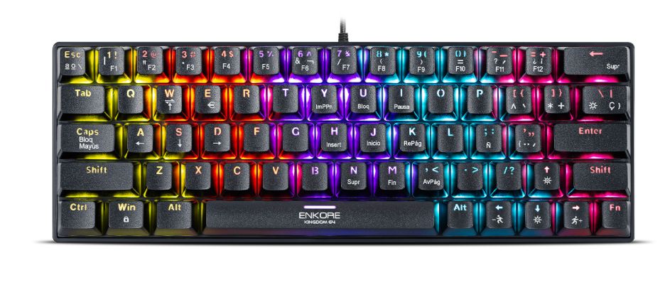Teclado Gamer Mecánico KINGDOM 64 ENK1008 USB