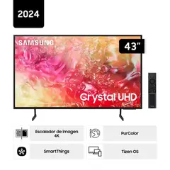 SAMSUNG - Televisor 43 Crystal UHD 4K Smart TV Tizen 43DU7000