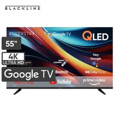 BLACKLINE - Televisor QLED 55 UHD 4K Smart TV BL-TV55QUQG5F4PE