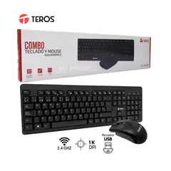 TEROS - COMBO TECLADO Y MOUSE INALÁMBRICO TE-4061N