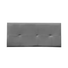 MUEBLES MACRUMO - Cabecera Aérea Reforzada Brisa con tela antifluida de 2Plz color Gris Oscuro