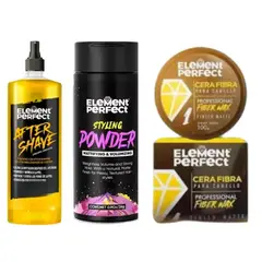 GENERICO - Pack Element Perfec Cera Mate Polvo Texturizador Y After Shave