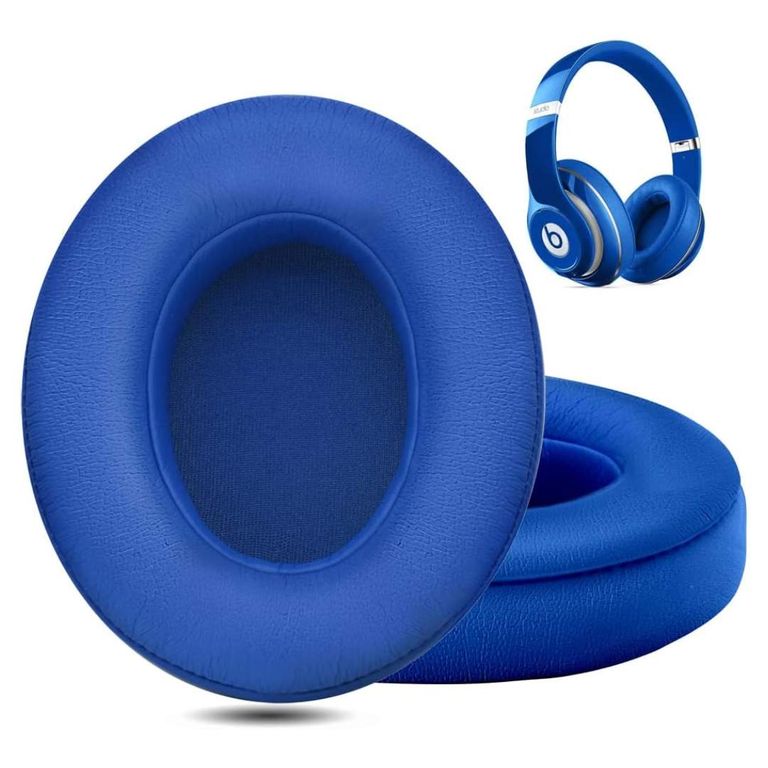Almohadillas Para Audífonos Beats Studio 2.0 - 3.0 (azul claro)