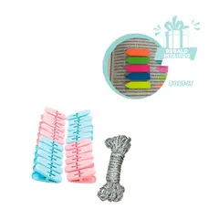 GENERICO - Colgadores Resistentes y Cuerda Y+Post-it Adhesivos