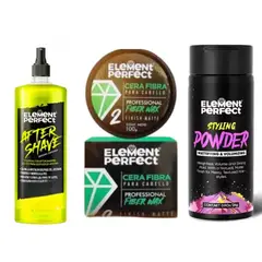 GENERICO - Pack Element Perfec Cera Mate Polvo Texturizador Y After Shave