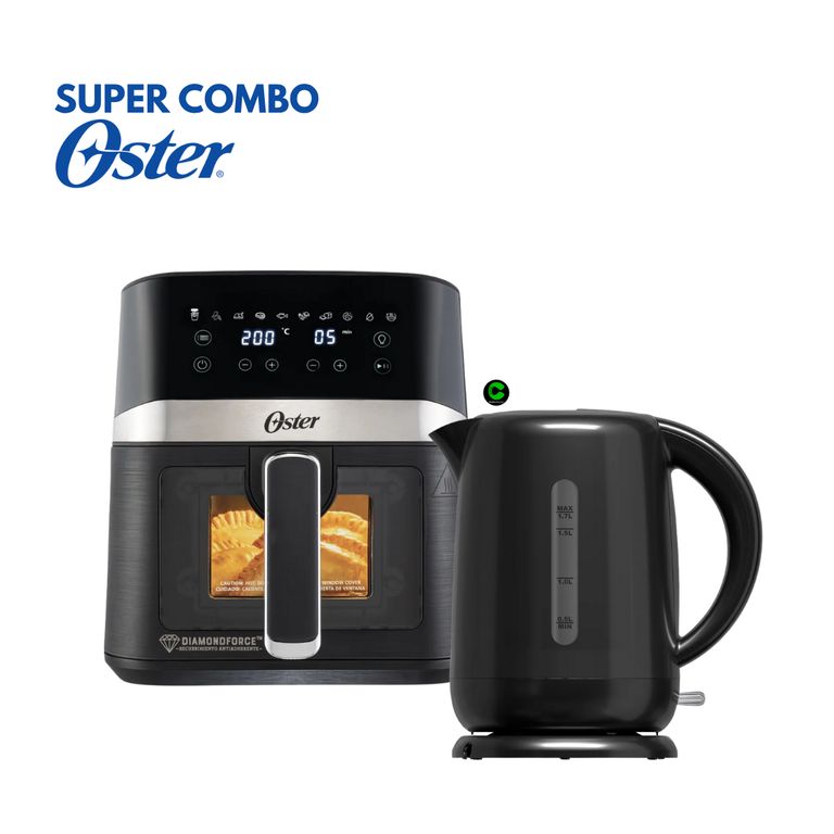 Combo Freidora de aire CKSTAF40WDDF y Hervidor BVSTKT3101