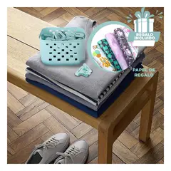 GENERICO - Pack5 Canasta Decorativa en Verde Y+Papel de Regalo