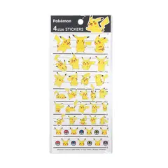 POKEMON - Center Sticker Pikachu Set Japon