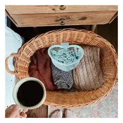 GENERICO - Pack3 Canasta Resistente en Verde Y+Banderitas Adhesivas