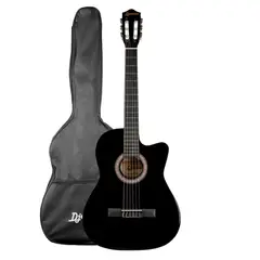 DJERSEN - Guitarra Acústica Clásica de Nylon DJ39 BK