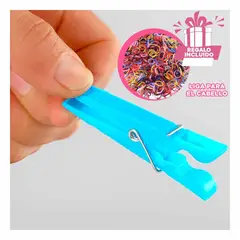 GENERICO - Pack5 Sujetadores Resistentes Multicolor Y+Ligas de Regalo