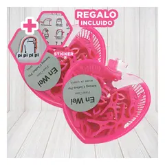 GENERICO - Pack9 Canasta Decorativo en Rosado Y+Regalo Stickers