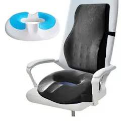 OEM - Duo Cojín Asiento DONA y Respaldar Viscogel para Auto u oficina