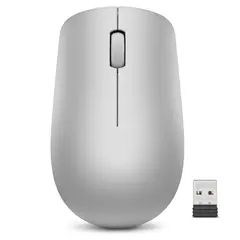 LENOVO - Mouse Inalámbrico 530 Gris Diseño Ergonómico 1200 DPI