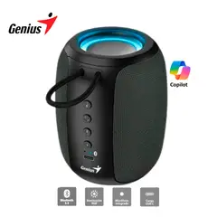 GENIUS - Parlante Sp-915Bt Bluetooth 5.3 Micro Integrado Rgb 5W Rms Gris