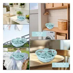 RYBIU IMPORT - Pack4 Cesto Corazón en Color Verde Y+Regalo Agendita