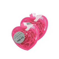 RYBIU IMPORT - Pack4 Cesto Compacto con Ganchos en Rosado Y+Ligas de Regalo