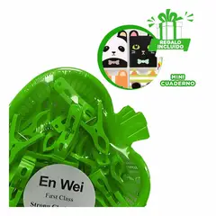 RYBIU IMPORT - Pack6 Recipiente Elegante en Color Verde Y+Regalo Agendita