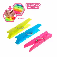 RYBIU IMPORT - Pack12 Perchas Modernas en Multicolor Y+Banderitas Adhesivas