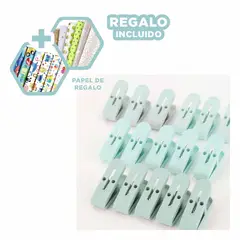 GENERICO - Pack5 Canasta de Almacenamiento Verde Y+Papel de Regalo